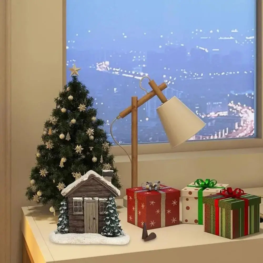 Świąteczny domek z kominem – kominek na kadzidełka